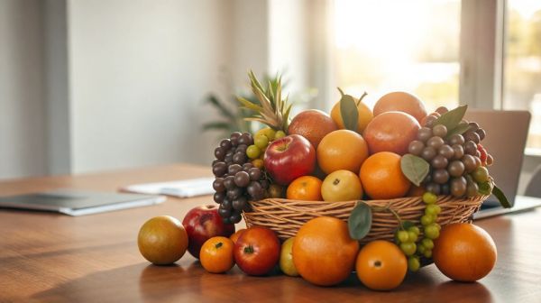 Boostez le bien-être au bureau grâce à un panier de fruits